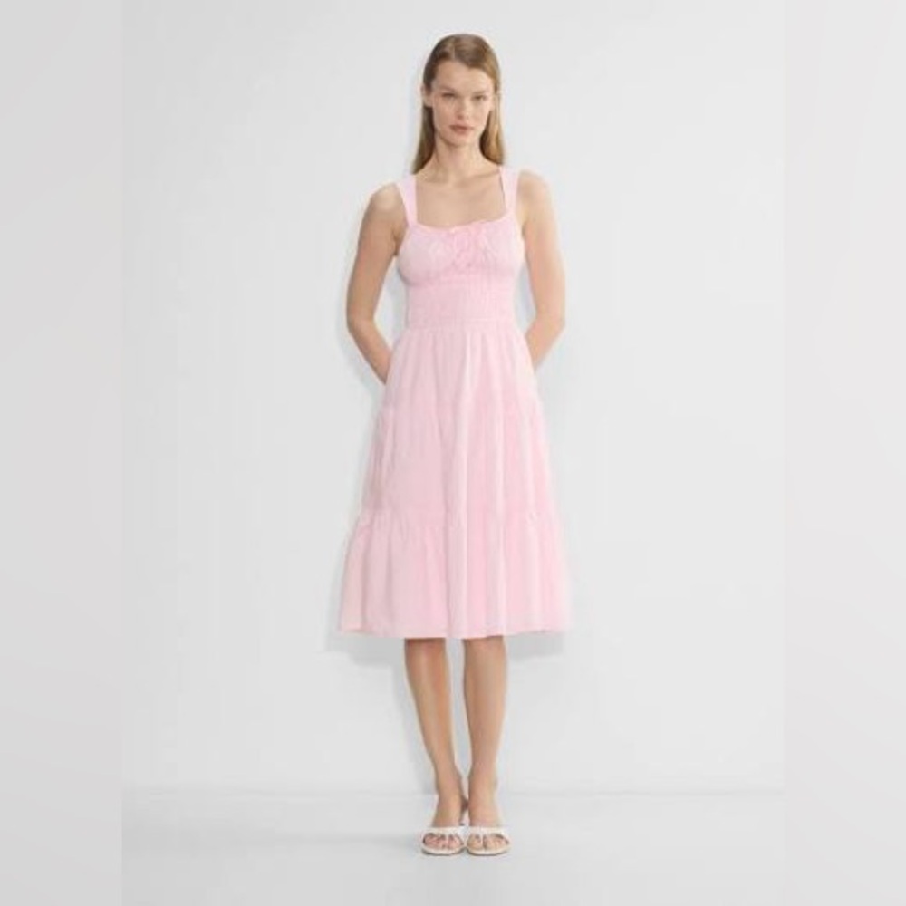 Aritzia Sunday Best Martine Mini Dress Shy Pink Large NWT